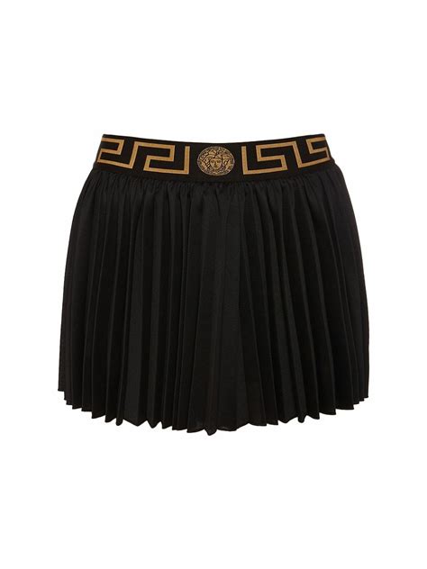 versace greca skirt|versace pleated mini skirt.